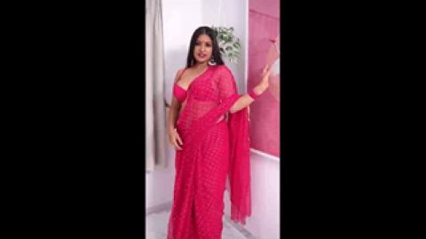 Anjali Gaud Nude In Red Saree Showing Boobs Nangi Videos Indian Web