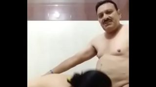 Indian nude aunty in shower