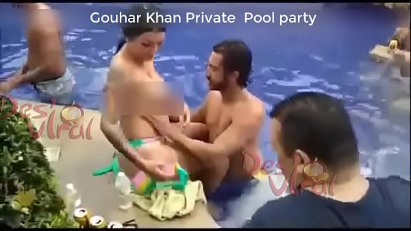 Nude Bollywood Party - Indian Actress Gouhar Khan Naked Pool party - Nangi Videos