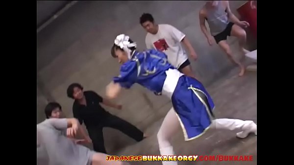 Japanese Babe fucked gangbang