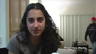 Lebanese Arab girl fucked after house party