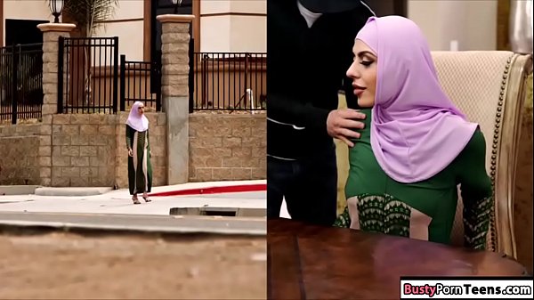 Arab babe sucks dick and gets fucked hard