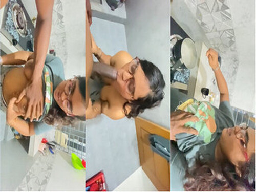 Bangladeshi big boobs Wife giving Blowjob to a huge dick