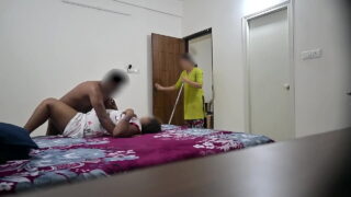 Fucking wife infront of telugu maid