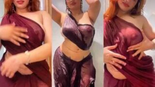 Aditi Mistry Naked Latest Blouseless Big Boobs Bath Live