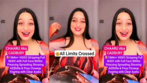 Chaaru Aka Cadbury – Famous Insta Influencer – Nude Live Video