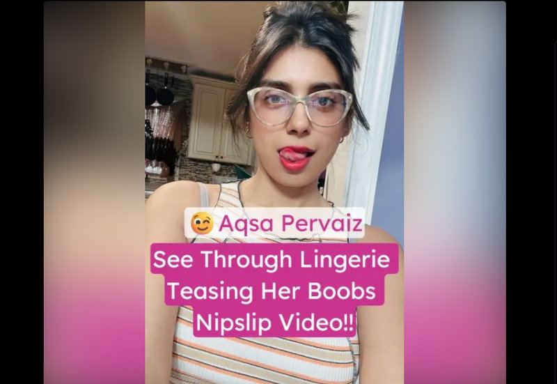 Aqsa Pervaiz Nude See Through Lingerie Boobs and Nipples Tease