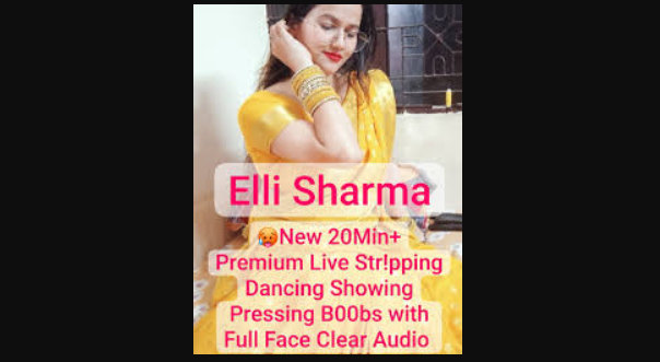 Insta Girl Elli Sharma Nude Topless Show on Live