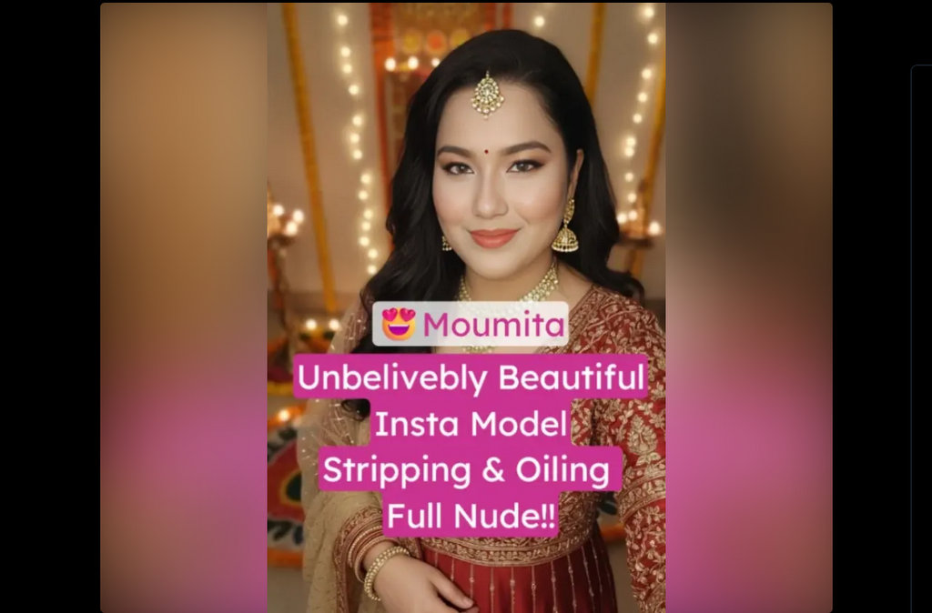 Insta Model Moumita Saha Nude Oiling Her Hot Body
