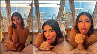 Strawberrytabby Nude Leaked Beach House Blowjob & Handjob