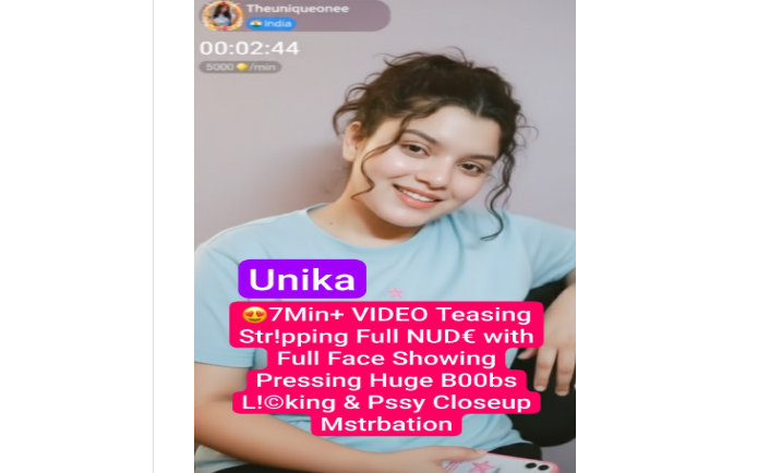 UNIKA Aka Theuniqueonee Instagram Influencer Nude Live Stripping with Full Face On Chamet
