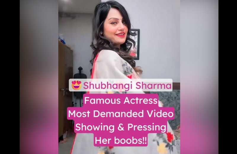 Famous Actress Shubhangi Sharma Viral Showing Big Boobs & Nipples