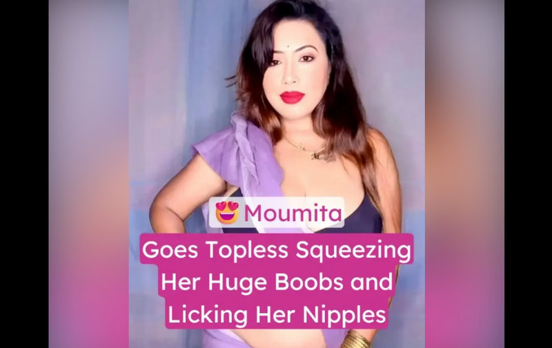 Insta Milf Moumita Nude Sucking Her Huge Boobs and Licking Her Nipples