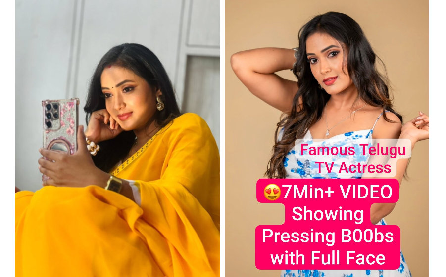 Famous Telugu TV Actress Nude Tango Live Teasing Boobs with Full Face