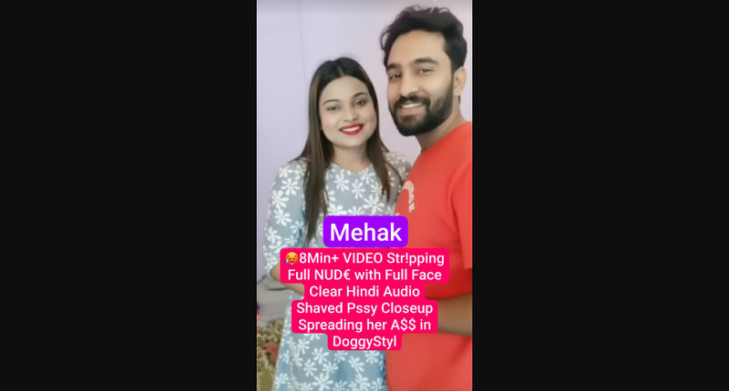 Instagram Model MEHAK Nude Tango Live Stripping with Full Face Boobs Pressing, Shaved Pussy Closeup