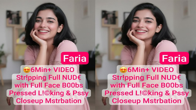 Tiktoker FARIA Nude In Chamet Live with Full Face Boobs Press & Pussy Closeup