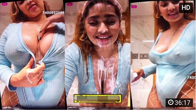 ADITI MISTRY New SPECIAL LIVE Shower Nipple Visible, Banana Blowjob, Boobs Fuck, with Full Face & Accidentally Revealing her Pussy