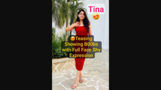 Beautiful MBA Girl TINA Trending Boobs Teasing with Full Face