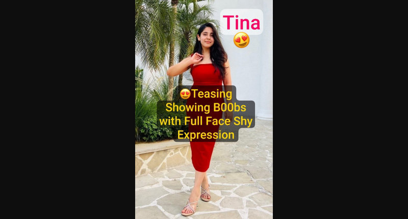 Beautiful MBA Girl TINA Trending Boobs Teasing with Full Face