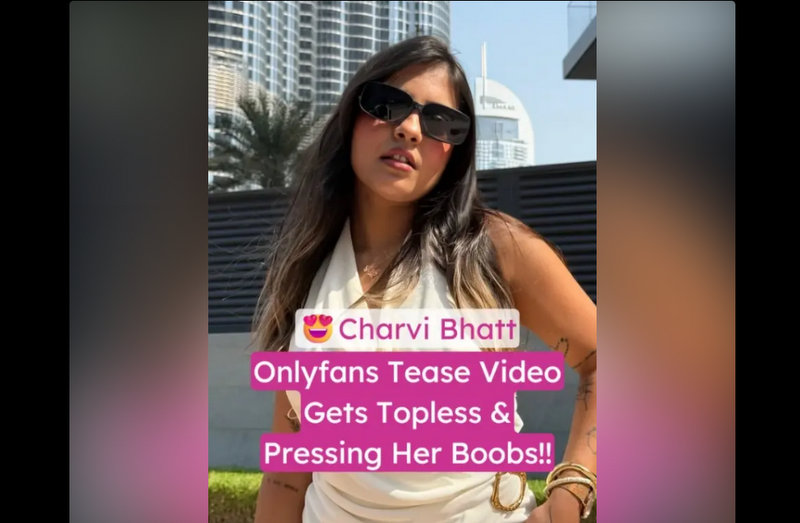 Charvi Bhatt Nude Leaked Topless & Pressing Her Boobs Hard