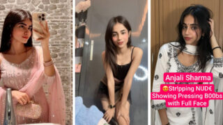 ANJALI SHARMA Insta Girl Nude Tango Premium Live Pressing  Hot Boobs with Full Face