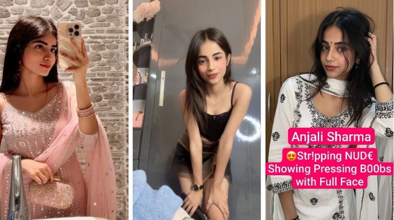 ANJALI SHARMA Insta Girl Nude Tango Premium Live Pressing  Hot Boobs with Full Face