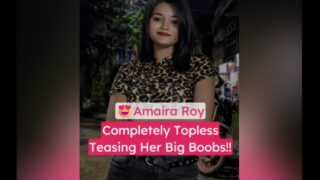 Amaira Roy Nude Topless Oily Big Boobs Tease Video
