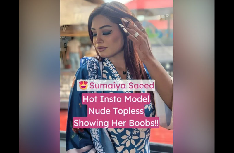 Hot Insta Model Sumaiya Saeed Nude Topless Giving Handjob