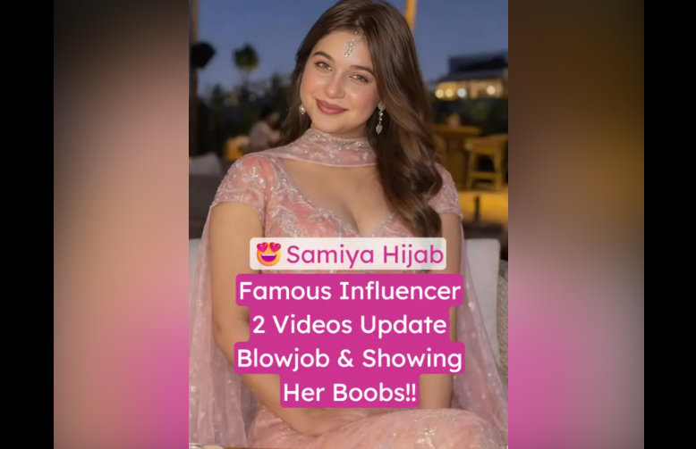 Famous Influencer Samiya Hijab nude viral Showing Her Boobs Video