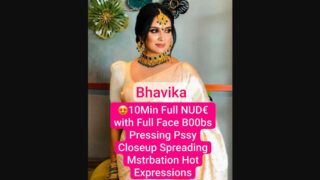 Beautiful Model Bhavika NUDE with Full Face Boobs Pressing & Pussy Closeup Masturbation On Live