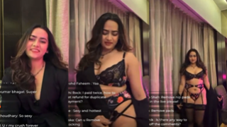 DIVYA MISTRY nude Stripping, Pouring Icecream on her Boobs ASS & Licking with Full Face