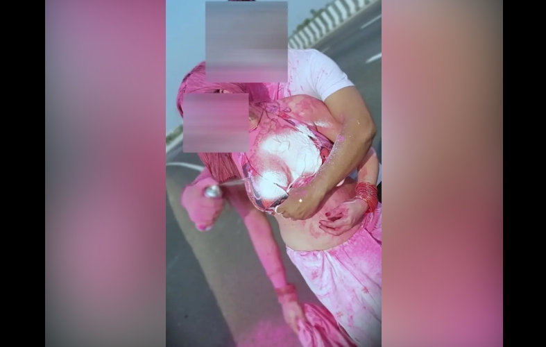 Pankhuri Kunal Nude Leaked Outdoor Holi Dare Video