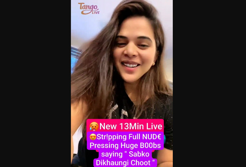 Diamond Aka Snow Nude Leaked Tango Premium Live Stripping Teasing Huge Boobs Pressing & Saying ” Sabko Dikhaungi Chut “