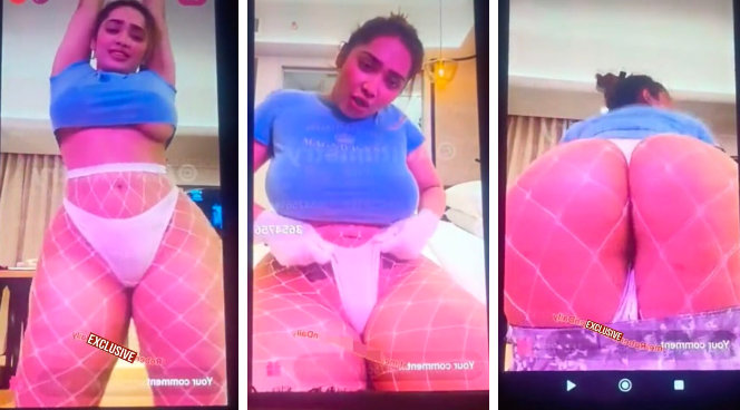 ADITI MISTRY New Nude LIVE Stripping Big Boobs Pressing, Huge ASS Slapping & Pillow Riding with Full Face