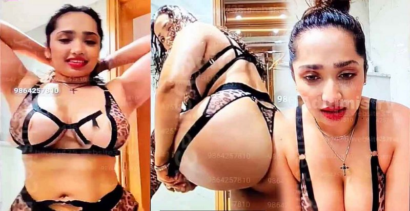 Aditi Mistry Nude Viral Big Boobs & Nipples Pad Visible In A Hot Dress On Live Part -3