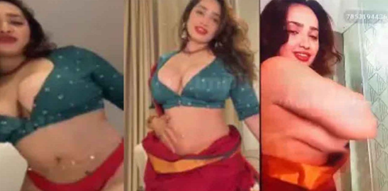Aditi Mistry Nude Leaked Ass Tease & Big Boobs Press in Saree On Live – Part 1