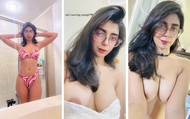 AQSA PERVAIZ Famous Insta Influencer Nude Leaked OnlyFans Clip Showing Pressing Boobs & Handjob, Blowjob with Full Face