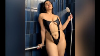 Divya Mistry XXX Trending Video Teasing in Cut-Out Swimsuit Pressing Boobs On Live