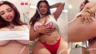 Aditi Mistry Nude Leaked Viral Big Boobs, Nipple & Pussy Slip in cherry Top Video – Part 1
