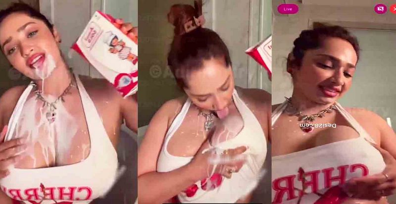 Aditi Mistry Nude Leaked Viral Big Boobs, Nipple & Pussy Slip in cherry Top Video – Part 2