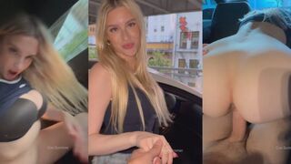 Csblondebombshell nude leaked Gets Fucked Hard In The Car