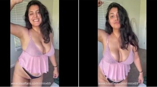 Most Wanted NRI Model Rashmiix @rmiiix69 nude leaked big boobs & ass teasing clips