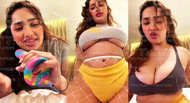 Aditi Mistry Nude Leaked Big Boobs & Nipples Pressing in a Short Dress On Live – Part 2