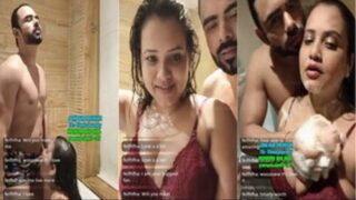 Actress Priya Gamre nude Getting Dirty and Vulgar with a men on Live