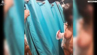 GentlyPerv DRESSING ROOM Risky Blowjob with Sfizy XXX Video