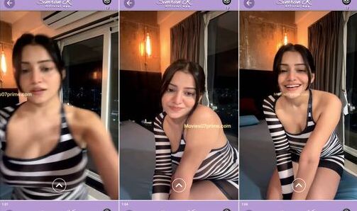 Simran Kaur Leaked Hot Transparent Dress Live Video